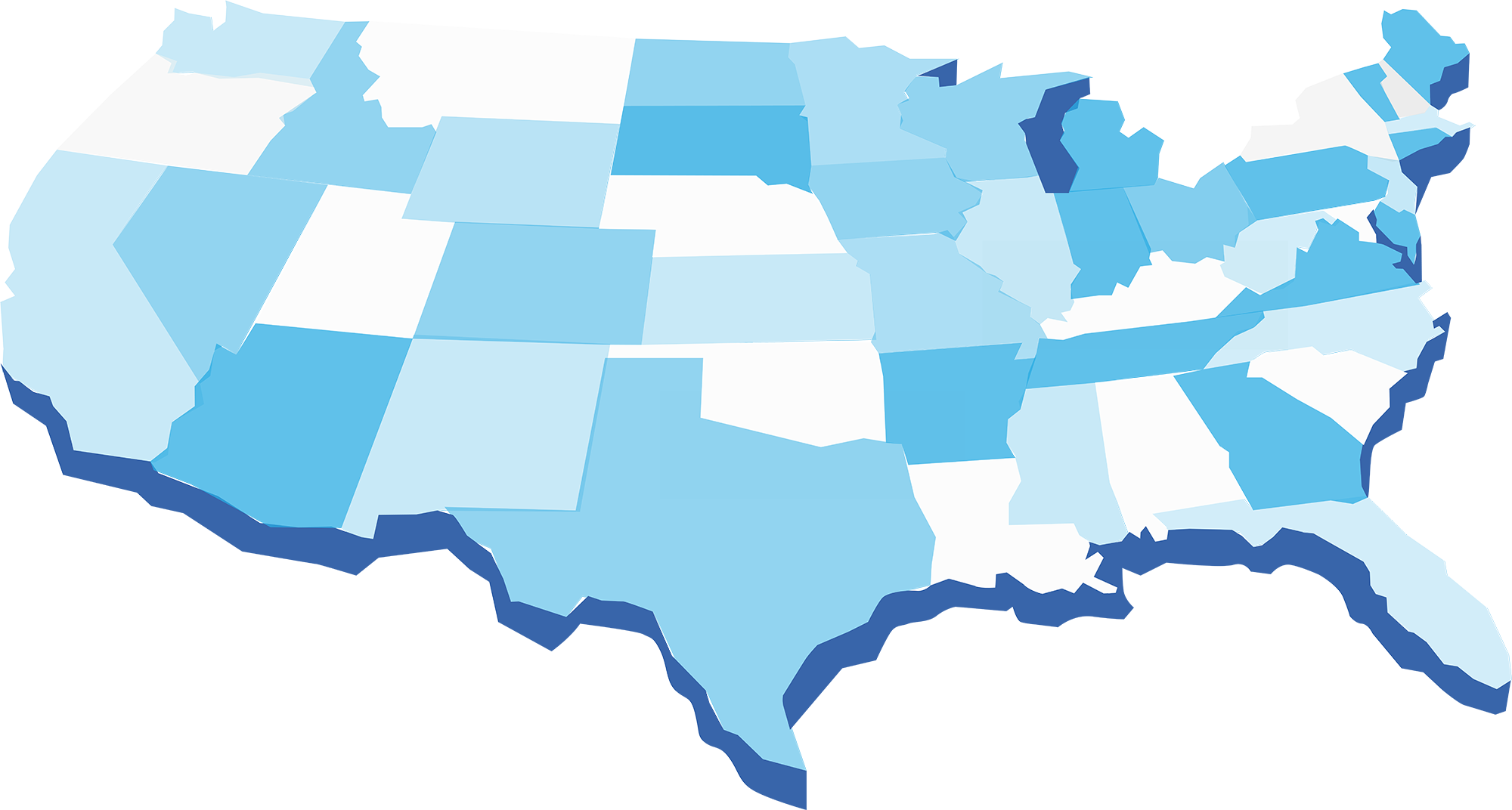 abstract USA map